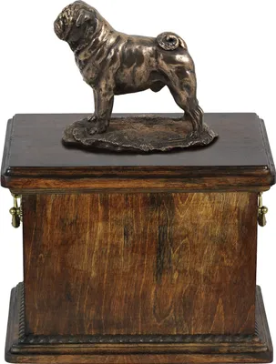 Zdjęcie produktu dla Mops, Pug, Carlin - urna na prochy psa, urna ze statuetką, elegancka urna w klasycznym stylu marki Art-Dog