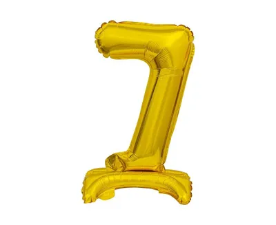 Immagine prodotto di Palloncino in foil numero 7 da 38 cm dorato GoDan