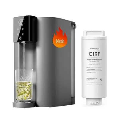 Produktbild von Waterdrop CoreRO Auftisch Umkehrosmose-System mit 1 zusätzlichen Ersatz-Wasserfilter(WD-C1RF), Sofortiger-heiß Wasserspender, 5 Temperaturoptionen, 6-stufige Filtration