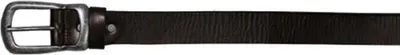 Produktbild von Ledergürtel, braun, 4 cm breit, mit Metallschließe - 120