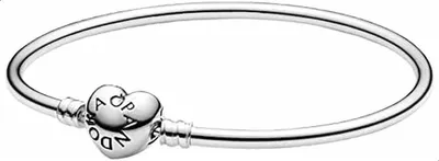 Produktbild von Pandora Moments Herzverschluss Armreif 596268 Damenarmband, Ringgröße:51 / 5.75 / XS / 16mm