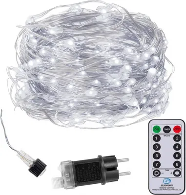 Obrázek produktu pro LED řetěz Nano - 48m, 480LED, 8 funkcí, ovladač, IP44, studená bílá