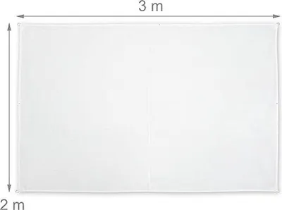 Produktbild von Famanu Sonnenschutzsegel wasserabweisend, UV-beständig - 2 x 3 m