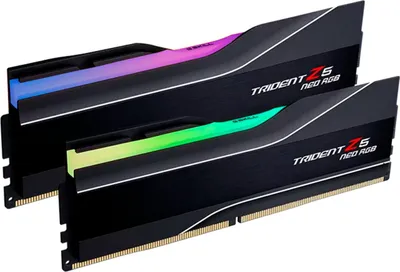 Produktbild von DIMM 96 GB DDR5-5600 (2x 48 GB) Dual-Kit (schwarz, F5-5600J4040D48GX2-TZ5NR, Trident Z5 NEO RGB, AMD EXPO)