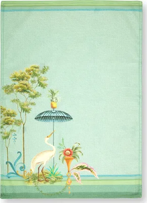 Produktbild von PIP STUDIO Jolie Heron Geschirrtuch Big Blue 50x70 cm