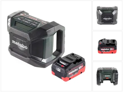 Zdjęcie produktu dla Akumulatorowy radiotelefon budowlany Metabo R 12-18 DAB+ BT 12-18 V DAB+ Bluetooth + 1x akumulator 5,5 Ah - bez ładowarki