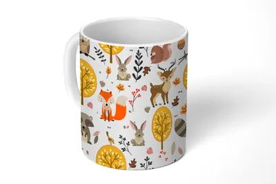 Produktbild von KitchenYeah® Tasse Kaffeetasse Kaffeebecher 350 ml Design - Tiere - Wald Teetasse - Fototasse - Becher - Keramikbecher - Teebecher - Kaffeetasse - Bürotasse