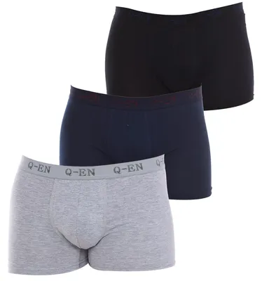 Immagine prodotto di Confezione da 3 boxer da uomo in misto bambù e cotone elasticizzato Q501
