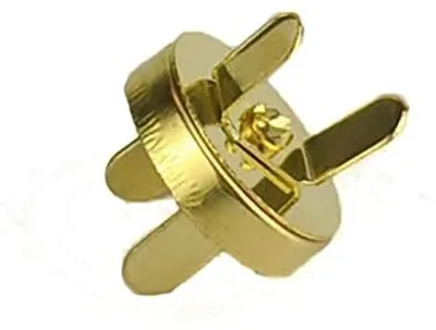 Magnetverschlüsse für Taschen, 18 mm, Gold, 3 Sets