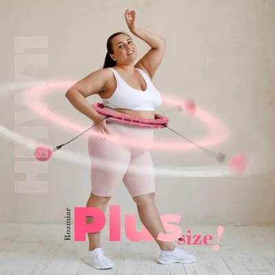 Produktbild von Hula Hoop mit Gewicht in Übergröße, Hellrosa
