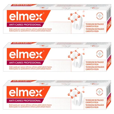 Produktbild von Elmex | Caries Professional Advanced Protection – Zahnpasta – 75 ml – 3 Stück – Schutz vor Karies – Mit Zucker-Säure-Neutralisator