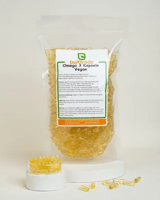 Produktbild von 1 kg Omega 3 Kapseln Vegan | Algen | Softgel-Kapseln