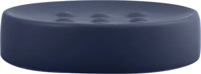 Produktbild von Spirella Seifenschale Steinoptik dekorative Badausstattung Seifenablage "Tube" Maße: 11 x 11 x 3 cm – Blau matt