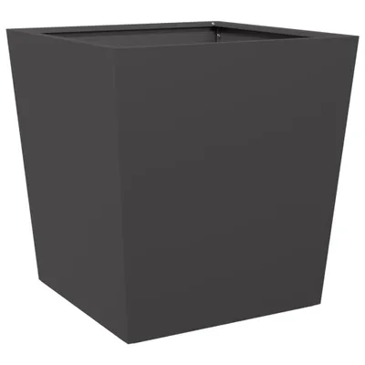 Obrázok produktu pre vidaXL Kvetináč čierny 50x50x50 cm oceľ