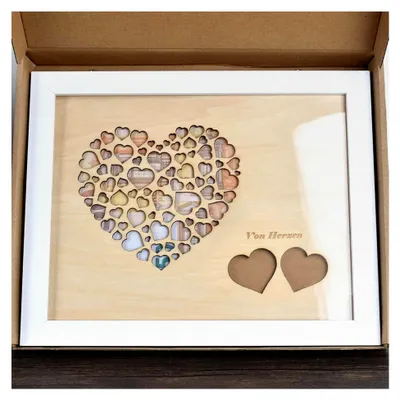 Produktbild von Geldgeschenke zur Hochzeit mit Bilderrahmen, Hochzeitsgeschenke für Paare, Geldgeschenkverpackung für Geburtstag, Verlobung, Jubiläum und Weihnachten