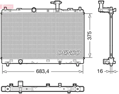 Produktbild von DENSO Kühler, Motorkühlung DRM47038