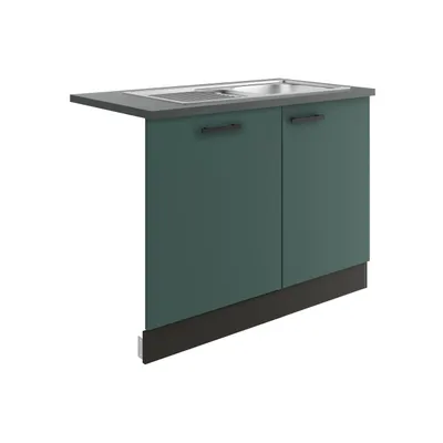 Produktbild von Optifit Spülenschrank inkl Spüle Geschirrspülerblende für vollintegrierte Geschirrspüler Verona405 BxTxH 110 x 60 x 84,8