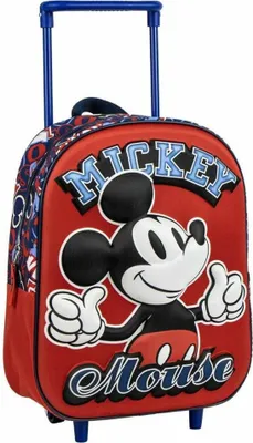 Obrázok produktu pre Cerda Group Mickey s 3d batohom s kolieskami Červená Červená Jedna veľkosť