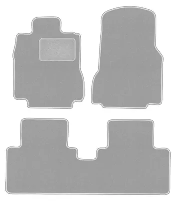 Image de Tapis de sol en moquette pour Mercedes A W168 1997-2005 (à hayon) – jeu 4 pièces, gris, sur mesure – Wielganizator OSLO