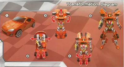 Produktbild von Roboter Transformer Toyota 86 Auto Lichteffekt Spielzeug Kinder Spielzeug Wagen
