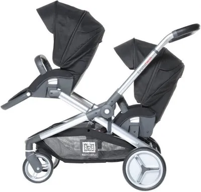 Obrázok produktu pre Red Castle Evolutwin, Baldachýn, Tandemový kočík, Pevné kolieska, Sklopný, Čierna
