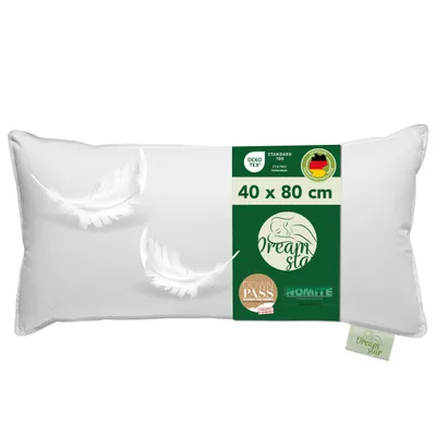Produktbild von Daunenkissen 3-Kammer 40x80 cm | Ergonomisch, stützend & atmungsaktiv | Dreamstar