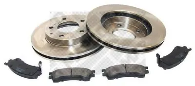 Produktbild von MAPCO Bremsenset Vorne Bremsscheiben Beläge Satz für MAZDA PREMACY (CP) 258mm