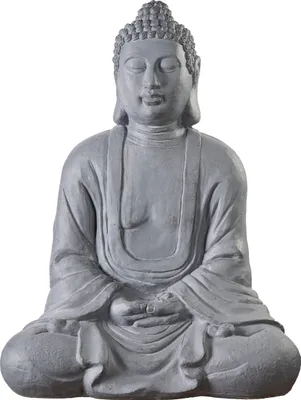 Produktbild von Wunderschöner Buddha 80 cm  Garten Deko Figur Skulptur Feng Shui sitzend XB3001 XXXL