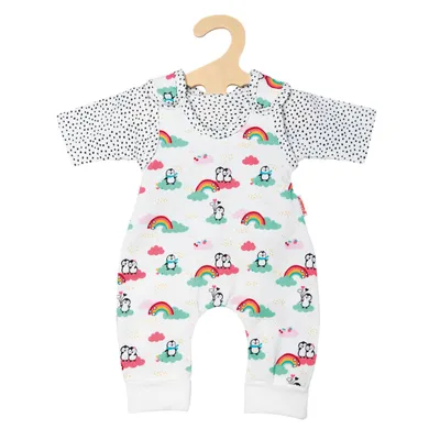 Produktbild von Puppen-Strampler + T-Shirt Pinguin 35-45cm