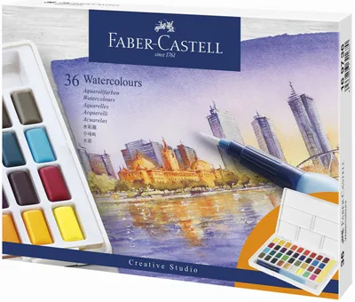 Image de Faber-castell 169736 Aquarelles multi-palettes 36 pièces
