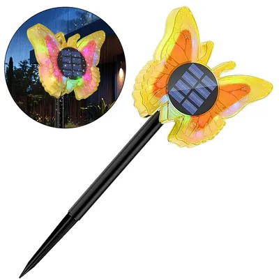 Produktbild von Solarlampen für außen Garten deko,Wasserdicht Gartenleuchte,Hängeleuchte Deko,Solar Gartenstecker Schmetterling,Solar Laterne für Außen