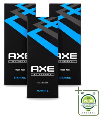 Imagen del producto de 3 unidades de aftershave Axe Marine, 100 ml cada uno. Pack grande
