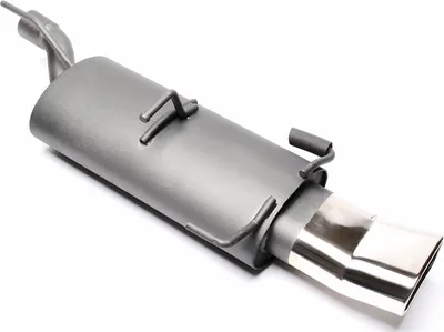 Produktbild von Sportauspuff 70x140mm DTM hoch oval gebördelt mit ABE für Opel Astra F Kadett E