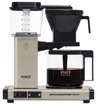 Produktbild von Moccamaster KBG Select, Filterkaffeemaschine, 1,25 l, Gemahlener Kaffee, 1520 W, Schwarz, Cremefarben