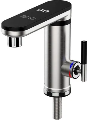Image de Robinet électrique RVS pivotant à 360 degrés, eau chaude en 3 secondes, sans réservoir d'eau