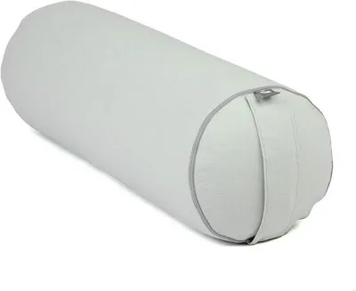 Produktbild von Famanu Yoga Bolster 65x22 cm - Ice Blue, abnehmbarer Bezug, mit Tragegurt