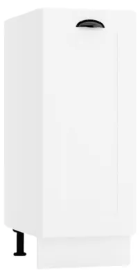 Produktbild von Küchenunterschrank Weiß - 30 cm - Universelle Frontmontage - ohne Arbeitsplatte - Soft-Close-Mechanismus