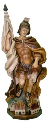 Produktbild von Heiliger Florian gebeizt, Höhe 28 cm