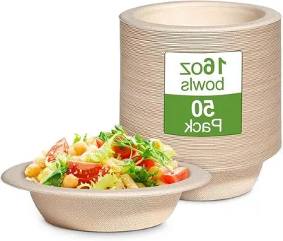 Image de Sopecken biodégradables pour les repas chauds et les mariages, 16 oz, 50 pièces
