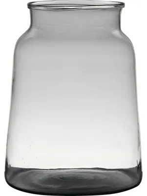 Produktbild von Hatchet Glass Blumenvase - Transparent/grau - Glas - 30 x 23 cm