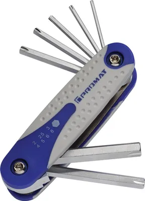 Produktbild von PROMAT Schraubendrehersatz PL 7-tlg.Handklapphalter SW 2-8mm Löseprofil S2-Stahl
