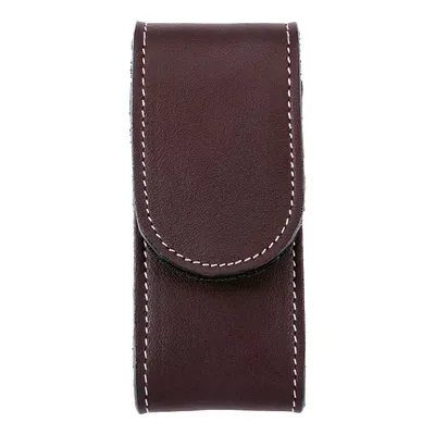 Image de Herbertz étui en cuir, marron foncé, fermeture velcro,, passant pour ceinture, pour couteaux jusqu'à 12 cm de longueur de manche