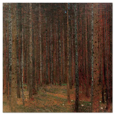 Immagine prodotto di Giallobus - Abetaia - Gustav Klimt - 50L x 50l cm - Quadro - Vetro acrilico