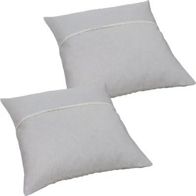 Produktbild von Kissen-Bezüge 40x40 cm Deko-Kissen Vintage blau weiß gestreift