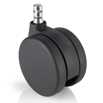 Zdjęcie produktu dla 5x kółka do dywanów ROLO No-Noise 11mm / 75mm kółka do krzeseł biurowych do dywanów