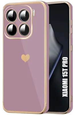 Image de Coque pour Xiaomi 15T Pro - Protection TPU Motif Cœur Antichoc Anti-Rayure Souple Violet
