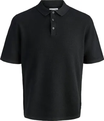 Image de Jack & Jones George Polo Tricot plat en coton doux, Col polo classique avec patte de boutonnage, Coupe décontractée et confortable