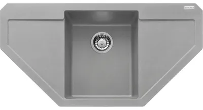 Produktbild von Franke Maris Einbauspüle Fragranitspüle MRG 612-97 E Steingrau Druckknopf Edelstahl ab 45 cm 114.0477.552 - inkl.