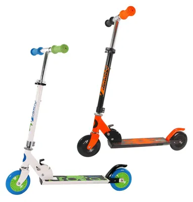 Produktbild von Best Sporting Scooter 125er Rolle, Tretroller für Kinder, klappbar, Farbe weiß/blau oder schwarz/orange
