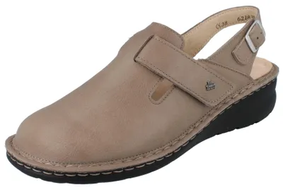 Produktbild von FINN COMFORT Aveiro Damen Clog antistatic beige Glattleder - Größe: 41